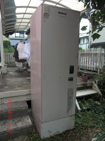 エコキュート交換工事　兵庫県西宮市　EQN37TFV-set - Before