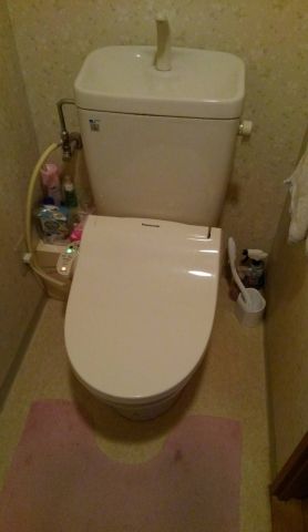 トイレ交換工事　静岡県静岡市葵区　YBC-ZA10PM-YDT-ZA180PM-BN8 - Before