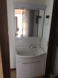 トイレ トイレ 洗面化粧台 洗面化粧台交換工事　福岡県太宰府市　XGQC17C5SMKRPF