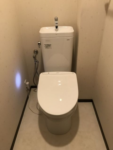 トイレ交換 クッションフロア張替え工事　神奈川県川崎市幸区　TCF4833-NW1 - After