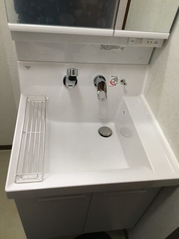 洗面化粧台交換工事　埼玉県春日部市　AR2N-605SY-U-K-VP1H
