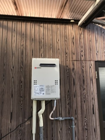 ガス給湯器交換工事　三重県松阪市　GQ-2039WS-1-set-LPG