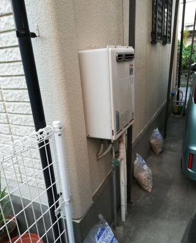 ガス給湯器交換工事　静岡県磐田市　RUF-E2405SAW-A-set-LPG - Before