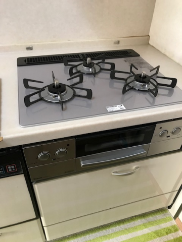 ガスコンロ交換工事　大阪府寝屋川市　RHS31W23L7RSTW-13A - After
