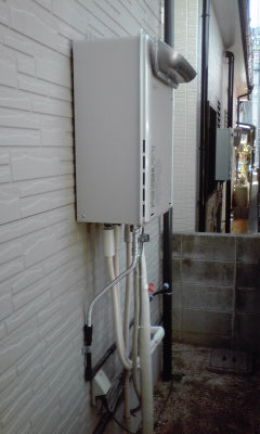 給湯器交換工事(エコジョーズ）　和歌山県和歌山市　RUF-E2405SAW-set-LPG