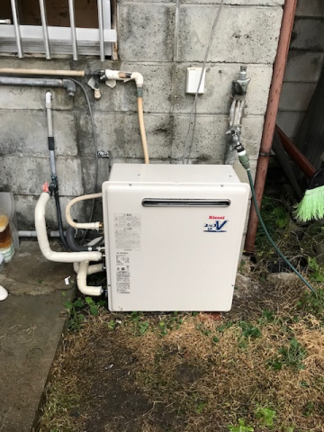 ガス給湯器交換工事　大阪府柏原市　RUF-A2003SAG-A-set-13A