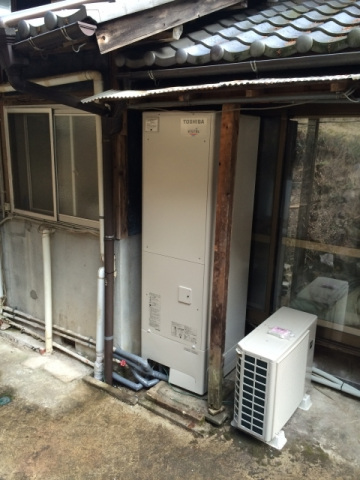 エコキュート取付工事（電力会社申請共）　岐阜県恵那市　HWH-FB463SC - After