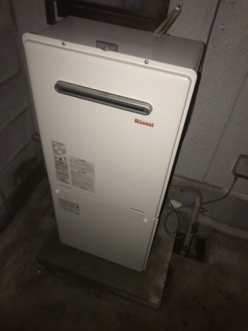 ガス給湯器交換工事　奈良県橿原市　RUF-A2405SAW-A-set-13A