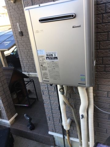 ガス給湯器交換工事　埼玉県深谷市　RUF-E2008SAW-A-set-13A
