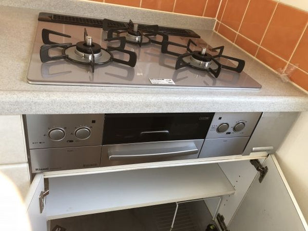 ビルトインガスコンロ交換工事　東京都大田区　RHS31W23L7RSTW-13A