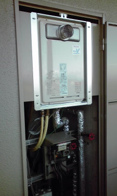 給湯器・ふろアダプタ交換工事　大阪府和泉市　RUJ-V1611T-A-set