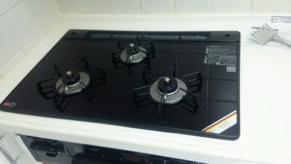 ガスコンロ・ガス配管交換工事　宮城県仙台市太白区　RS71W13B11R-BL-13A
