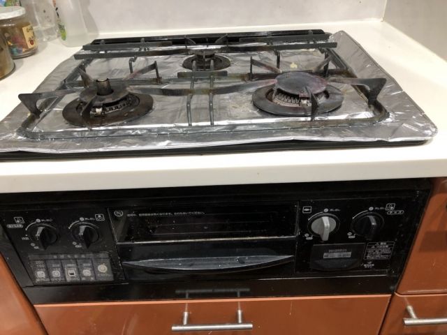 ビルトインガスコンロ交換工事　神奈川県藤沢市　RHS31W23L7RSTW-13A - Before