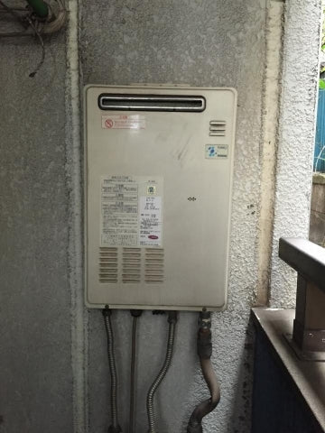 給湯器交換工事/ガス配管交換え　東京都足立区　GQ-1639WS - Before
