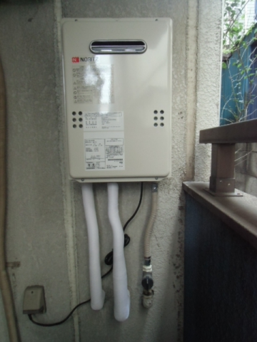 給湯器交換工事/ガス配管交換え　東京都足立区　GQ-1639WS - After