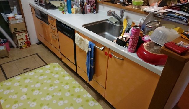 ビルトイン食洗機交換工事　茨城県東茨城郡大洗町　NP-45MD8S - Before