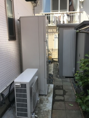エコキュート 蛇口交換工事　神奈川県藤沢市　BHP-F46RU-set