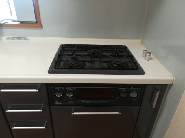 ビルトインガスコンロ交換工事　茨城県土浦市　RB32AM4H2S-BW-13A - Before