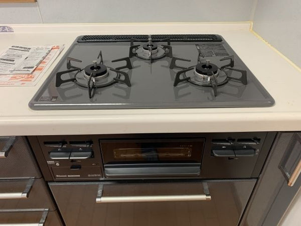 ビルトインガスコンロ交換工事　茨城県土浦市　RB32AM4H2S-BW-13A