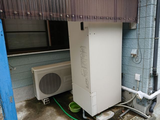 エコキュート交換工事　千葉県鴨川市　HWH-B376L-set - Before