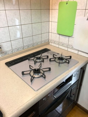 ビルトインガスコンロ交換工事　神奈川県川崎市宮前区　RHS31W23L7RSTW-LPG - After