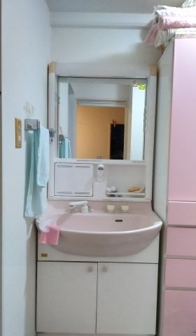 洗面化粧台交換工事　兵庫県神戸市東灘区　LSAB-71CWN1B - Before
