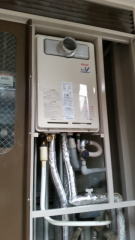 給湯器・ガス配管・ふろアダプタ交換工事(笹原）　埼玉県朝霞市　RUJ-V1611T-A-set - After