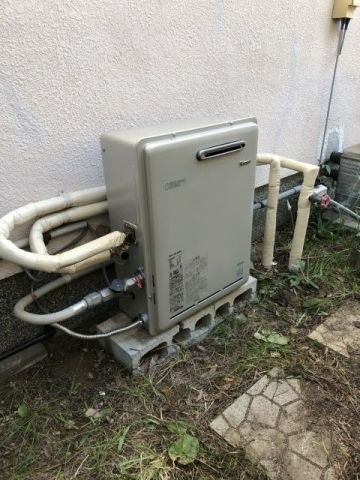 ガス給湯器交換工事　大阪府富田林市　RUX-E2406G-set-13A
