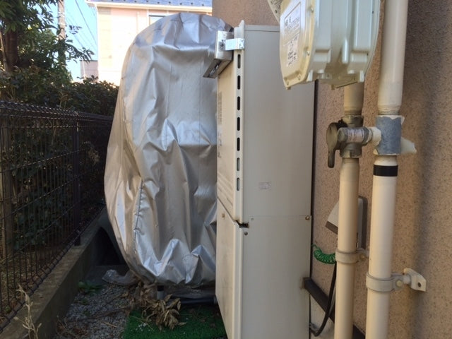 給湯器　交換工事/配管カバー加工・交換共　千葉県習志野市　RUF-E2405SAW-13A-set - Before