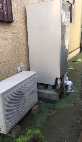 エコキュート交換工事　茨城県日立市 - Before