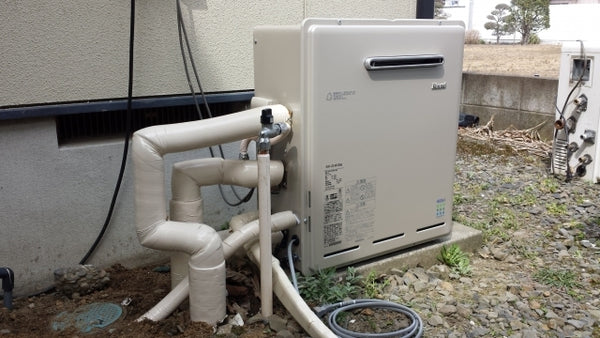 給湯器交換工事/ガス配管交換え　茨城県東茨城郡茨城町　RUF-E2405SAG-set-LPG