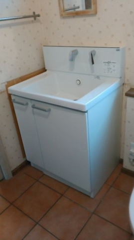 トイレ 洗面化粧台交換工事　静岡県三島市