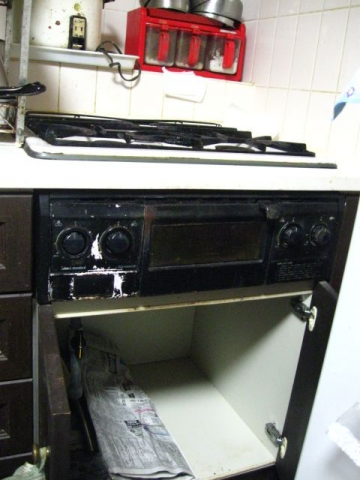 ビルトインガスコンロ交換工事　静岡県熱海市　PD-N34-13A - Before