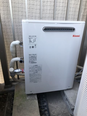 ガス給湯器交換工事　東京都世田谷区　RUX-A1613G-set-13A