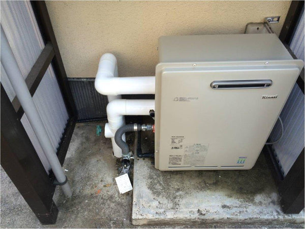給湯器ガス配管交換工事　岡山県倉敷市　RUX-E2400G-set