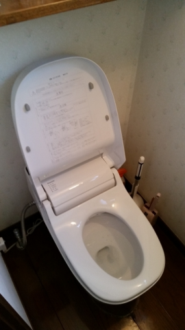 トイレ交換工事/止水栓交換え共　東京都国分寺市　XCH1101WS-sale - After