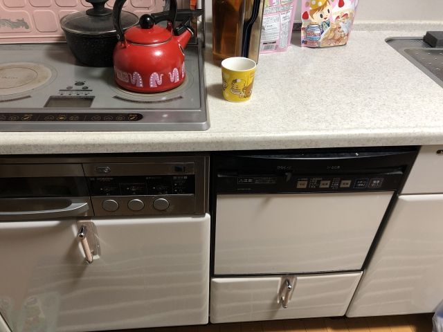 ビルトイン食洗機交換工事　山口県宇部市　RKW-404A-B - Before