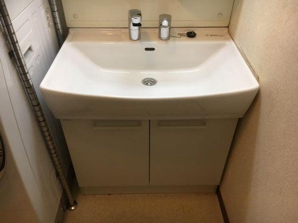 洗面化粧台交換工事　千葉県千葉市緑区