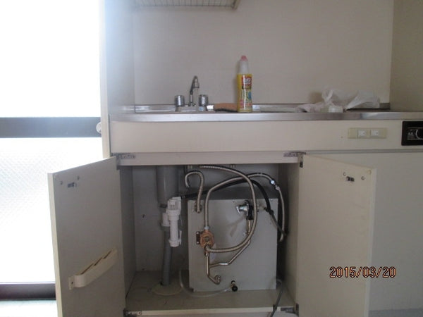 小型電気温水器取付工事　京都府京都市西京区　EHPN-F13N2-EFH4MK