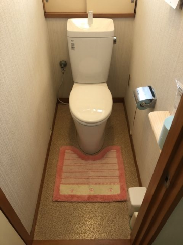 トイレ交換工事　茨城県つくばみらい市　BC-ZA10H-120-DT-ZA180H-BW1