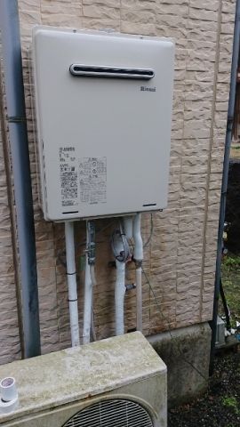 ガス給湯器交換工事　京都府与謝郡与謝野町　RUF-A2405SAW-B-LPG