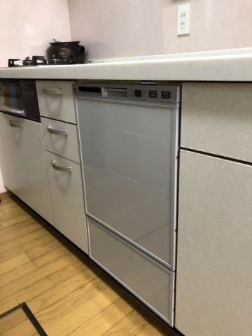 ビルトイン食洗機交換工事　和歌山県和歌山市　RSW-F402C-SV