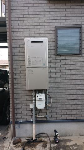 ガス給湯器交換工事　京都府向日市　RVD-E2405SAW2-3-A-set-13A