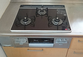 ビルトインガスコンロ交換工事　茨城県日立市　RS31W13K10R-V(L/R)