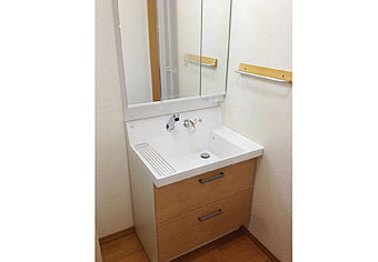 洗面化粧台交換工事　大阪府大阪市　AR1FH-755SY+MAR1-753TXU