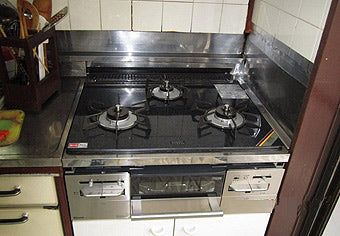 ビルトインガスコンロ交換工事　東京都小平市　RS31W11G13R-S(L/R) - After