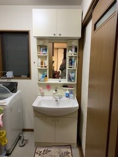洗面化粧台交換工事　東京都小金井市　AR3FH-755SY-set - Before