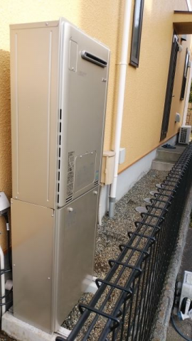 ガス給湯器 ビルトインガスコンロ交換工事　東京都稲城市　RUFH-E2405SAW2-3-A-set-13A