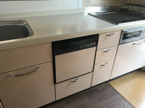 ビルトイン食洗機交換工事　和歌山県日高郡日高川町　NP-45RS7K - Before