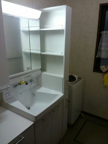 洗面化粧台・水栓交換工事(塩入）　神奈川県川崎市幸区　00003